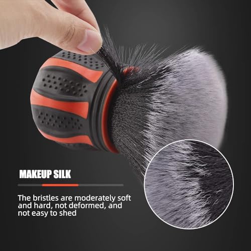 SPTA Ultra Soft Detailing Brush, Car Detail Brush, Orange Handle XL Synthetic Brush - Ultra Soft Bristles, Comes with Stor...
