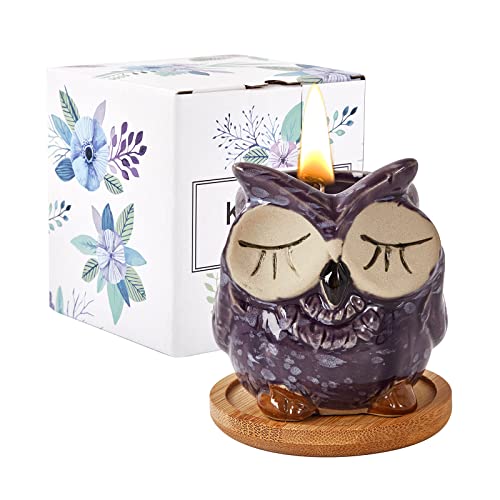 Kinforse Scented Candles - Lavender Candle Gift Set for Women, Birthday Presents with Marbling Gift Box