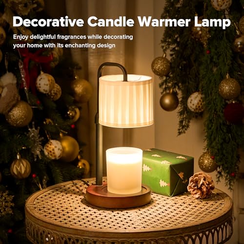 keysays Candle Warmer Lamp with Timer, Dimmable Wax Warmer Candle Lamp for Jar Candle with 2 Bulbs, Christmas Birthday Gif...