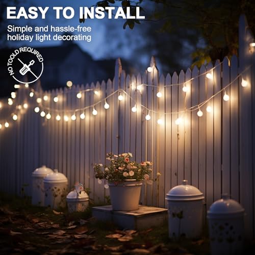 Hetyue Hooks for Outdoor String Lights Clips: 26Pcs Heavy Duty Light Hook with Waterproof Adhesive Strips - Outside Clear ...