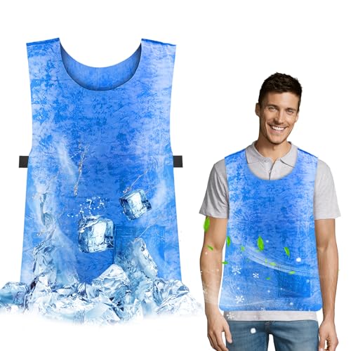 AstraLoom PVA Water-Activated Cooling Vest for Men & Women - Evaporative Ice Vest for Hot Weather, Outdoor Work & MS Relie...