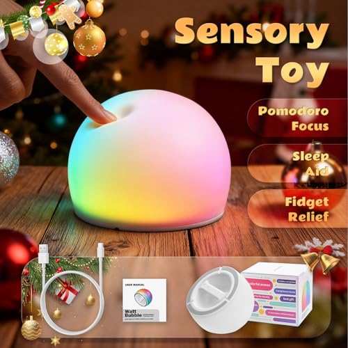 Night Light for Kids, Soft Egg Light with 13 Colors Changing Mode, Interactive Tap Light Stress Relief, LED Sensory Light ...