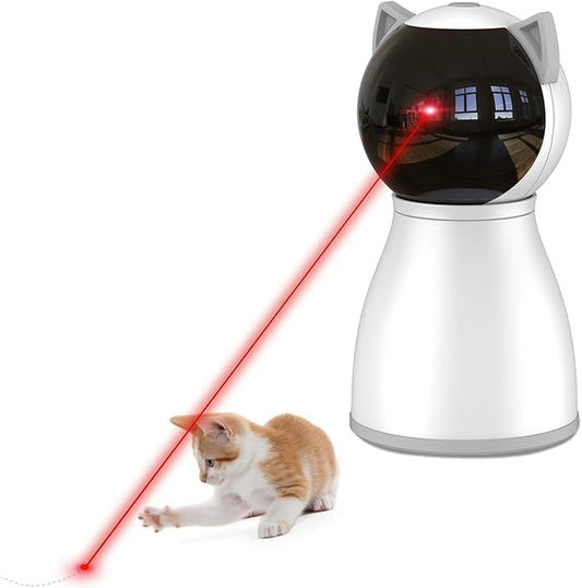 YVE LIFE Laser Cat Toys for Indoor Cats,The 4th Generation Real Random Trajectory Motion Activated Rechargeable Automatic ...