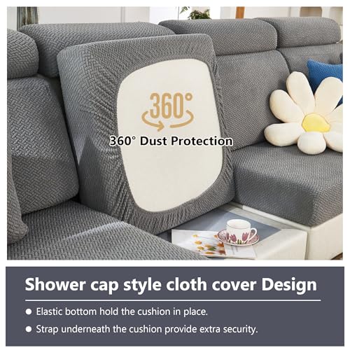 Yoovat Couch Cushion Covers for Sofa Couch Covers Wear-Resistant Universal Sofa Cover Washable Stretch for Sectional Slipc...