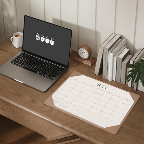 Jotsome Desk Calendar 2026-2027 with Desktop Mat, Desk Pad Calendar From Now to June 2027 14x10.5 inch, Desk Blotter Calen...