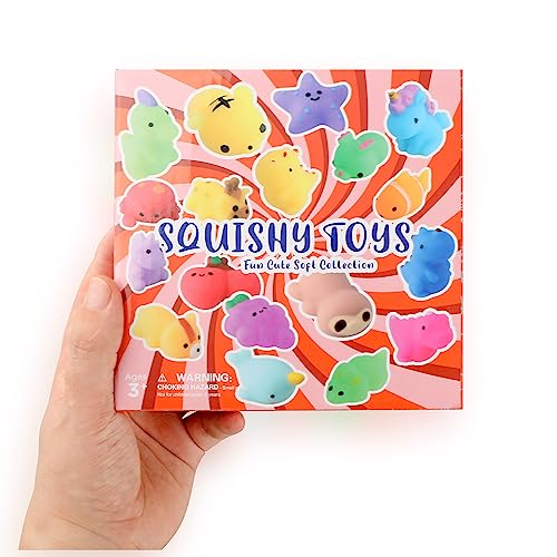 nobasco Squishies, 26 Pack Mochi Squishy Toys - Kawaii Cat Squishys Slow Rising Animals - Party Favors, Goodie Bag, Birthd...