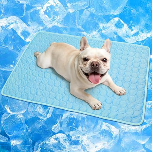 XinChangShangMao Dog Cooling Mat, Q-Max>0.4 Pet Dog Self Cool Pad, Ice Silk Washable Summer Cooled Mat for Dogs Cats, Kenn...