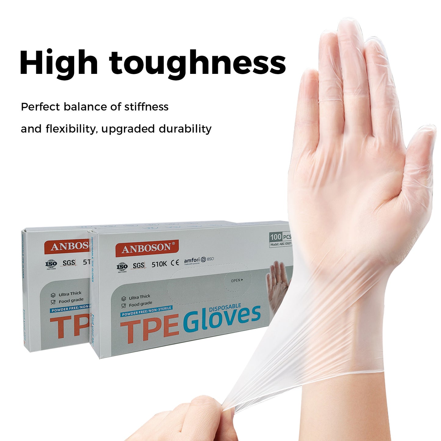 Disposable High Elasticity Powder-Free Nitrile Gloves, Gloves For Kitchen, Food Service, Household Chores & Cleaning
