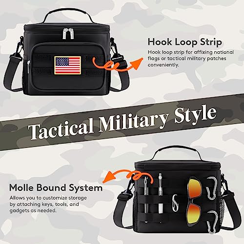 Lifewit Tactical Lunch Box for Men, Insulated Lunch Bag Adult, Heavy Duty Large Lunch Soft Leakproof Cooler Bag for Women ...