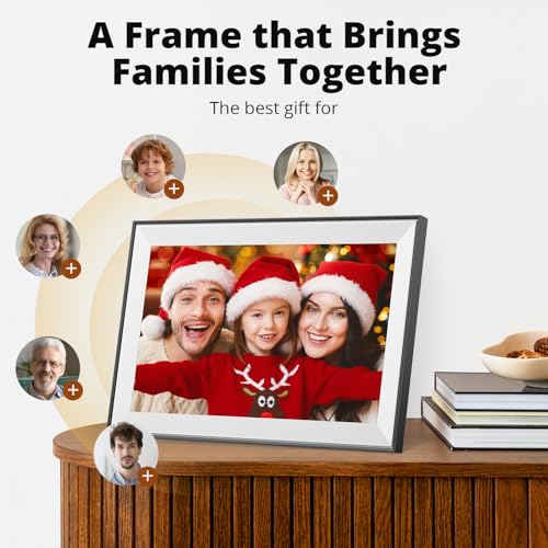 Dragon Touch 15.6 Inch Large Digital Picture Frame - WiFi Digital Photo Frame with 32GB Storage, FHD 1080P Touch Screen, A...