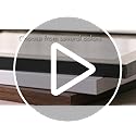 Americanflat 10x10 Picture Frame with Polished Plexiglass - Set of 5 - Use as 8x8 Frame with Mat or Display 10x10 Photo Wi...