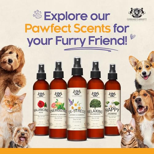 Dog Perfume Spray Long Lasting Chamomile & Lavender 8 Fl Oz, Dog Cologne Spray Long Lasting for Groomers, Calming Deodoriz...