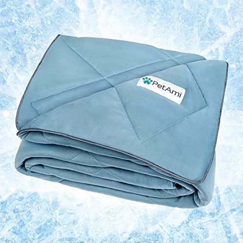 PetAmi Premium Cooling Dog Blanket | Lightweight Fluffy Pet Throw Blanket Bed Cover for Dogs, Cat, Puppies | Pet Blanket F...