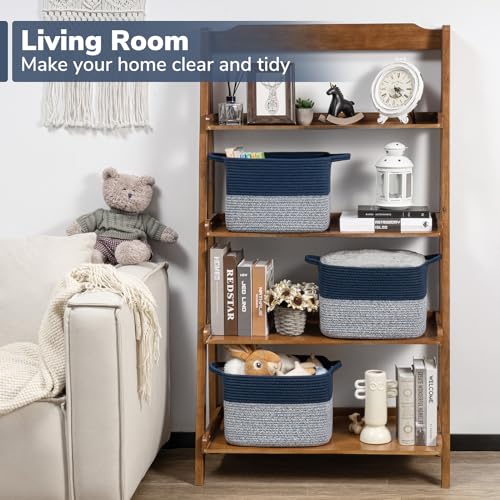 Goodpick Cube Storage Bins - Shelf Baskets for Towel Book Clothes, Closet Storage Bins for Office Woven Toy Basket for She...