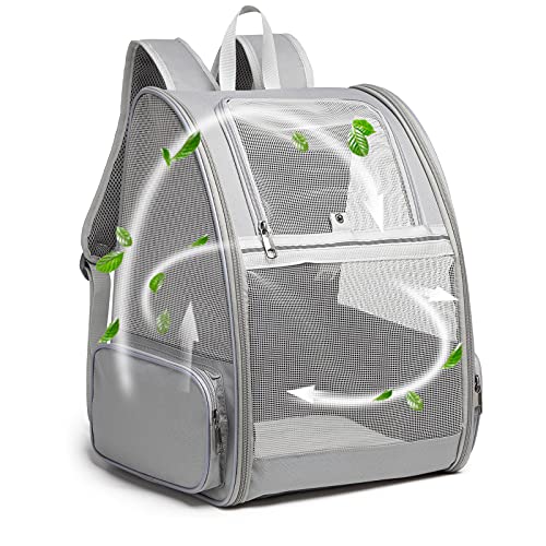 Texsens Pet Backpack Carrier for Small Cats Dogs | Ventilated Design, Safety Straps, Buckle Support, Collapsible | Designe...