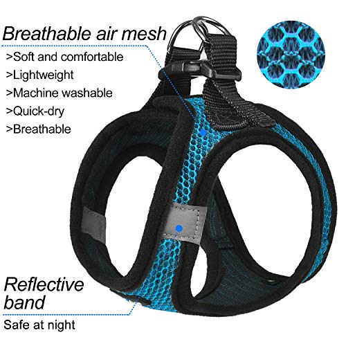 Matilor Dog Harness Step-in Breathable Puppy Cat Dog Vest Harnesses for Small Medium Dogs