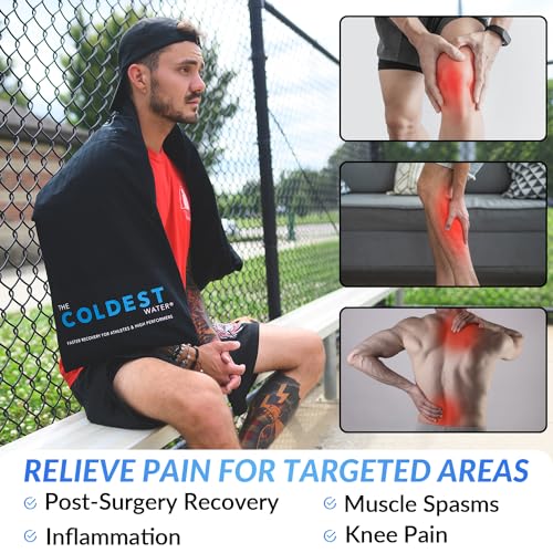 Coldest Extra Large Ice Pack for Back and Full Body - Cold Compress for Pain Relief, Ice Blanket for Sleeping or Ice Pad P...
