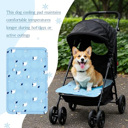 Nuanchu Dog Stroller Cooling Mat Waterproof Outdoor Pet Cooling Mat Washable Summer Cat Sleeping Blanket for Pet Stroller(...