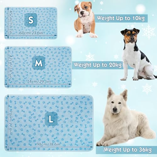 ASOOX Dog Cooling Mat, Pet Cooling Mat for Dogs and Cats, Portable Summer Dog Cool Pad,Cool Bed for Pets, Premium Pet Cool...
