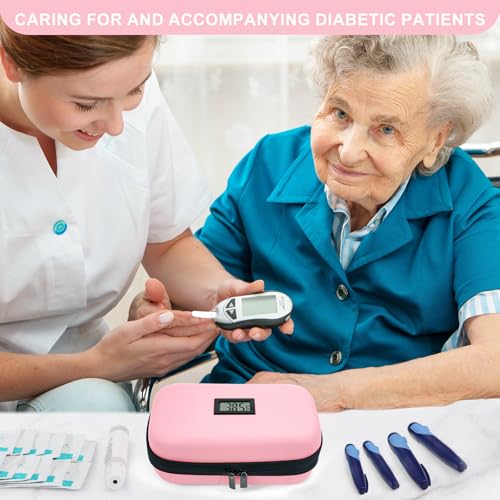 Gosemai TSA Approved Insulin Cooler Travel Case Medication Cooler for Travel with Thermometer Temperature Display Diabetic...