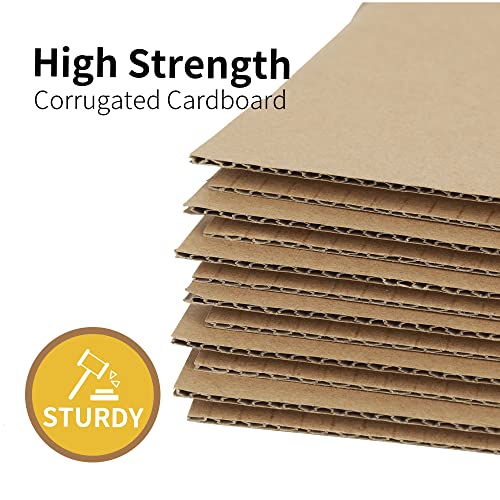 GHEIR 4x4x4 inches Shipping Boxes 50 Pack, Kraft Corrugated Small Cardboard Boxes for Mailing Packing, Brown