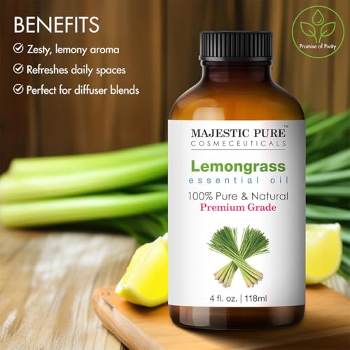 Majestic Pure Essential Oil with Glass Dropper - 100% Pure and Natural - Essential Oils for Diffuser, Aromatherapy, Soap a...
