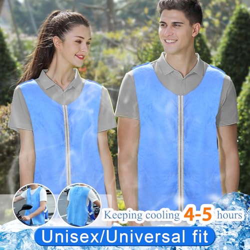 PANGTIKU Evaporative Ice Cooling Vest for Men - Body Cold Vest for MS Motorcycle Sport Working