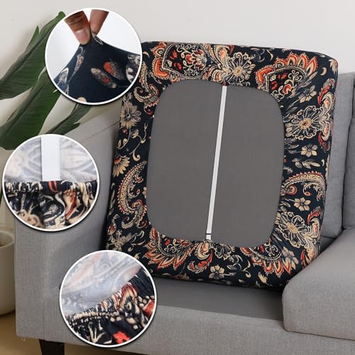 YISUN Sofa Couch Cushion Covers, Stretch Printed Couch Seat Slipcover, Soft Couch Cover for Dogs, Washable Non-Slip Furnit...