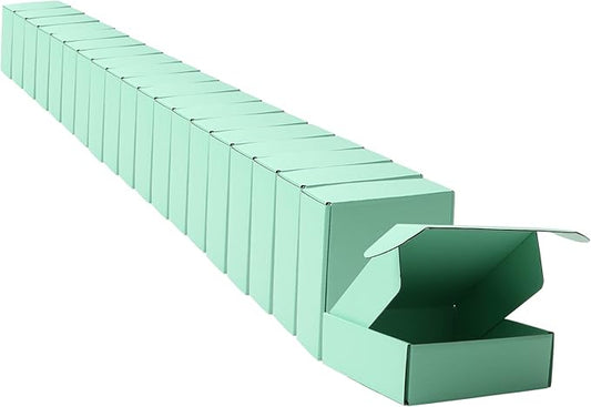 Small Green Shipping Packaging Boxs MEIANJU L6xW6xH2 inch 20PCS Shipping Boxs Gift Wrap Box for Bridesmaid Proposal,Invita...