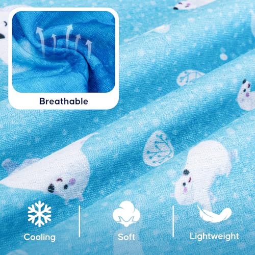 KYEESE 2Pack Dog Cooling Shirt, Breathable Dog Shirt for Small Dogs, Sun Protection Dogs Cooling Vest Tank Top, Lightweigh...