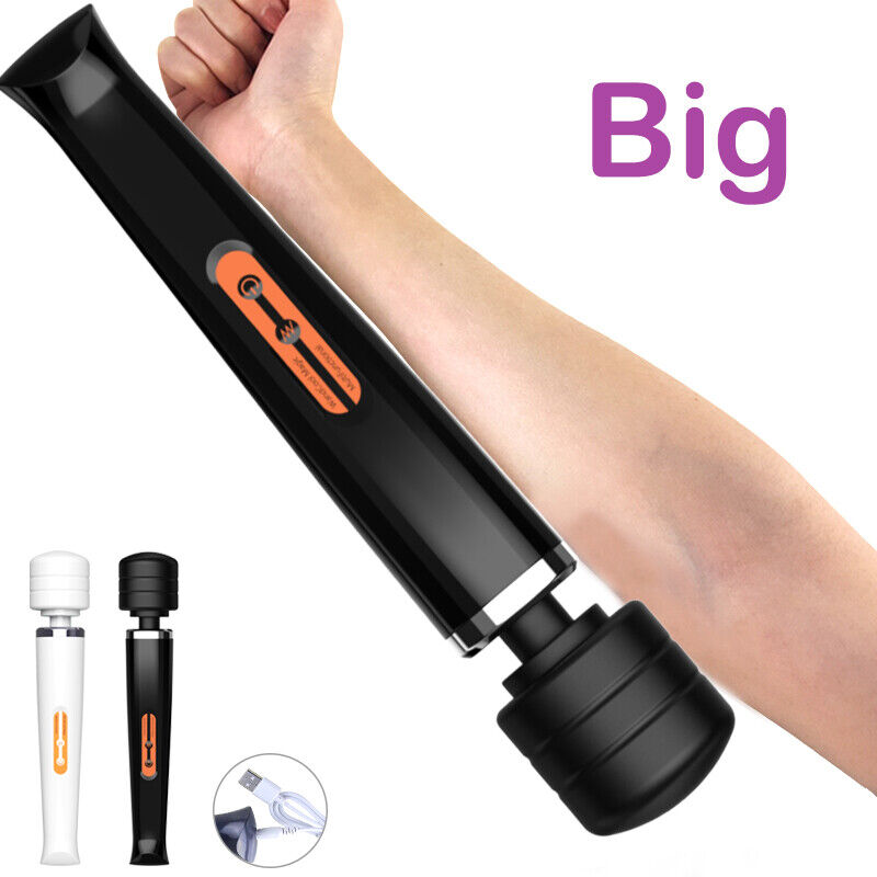 Body Wand Vibrating Massager USB Rechargeable 10 Modes Speed Pleasure Stick