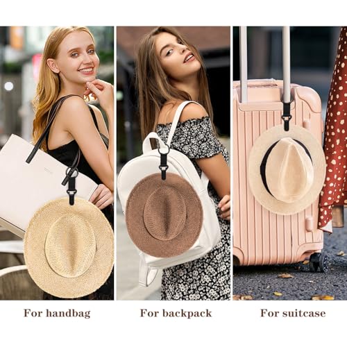 Niveaya Hat Clip for Travel on Bag - 2 Pack, Vacation Beach Cruise Essentials Accessory for Travel Handbag Backpack Luggag...