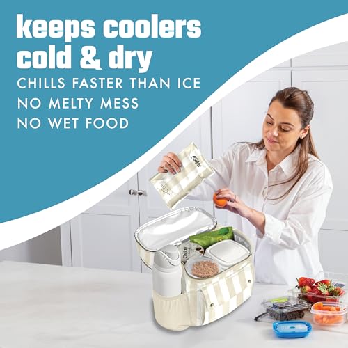 Cool Coolers Reusable XL Soft Ice Packs for Coolers, Long-Lasting Lunch Box Ice Pack, High Performance Quick Freeze, 2Pk, ...