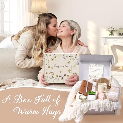 Lepiche Birthday Gifts for Women, Get Well Soon Self Care Package Box, Sending Hug Baskets Thinking of You Inspirational G...