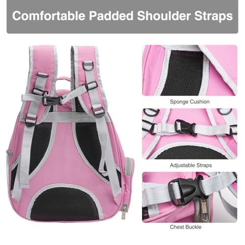 Vivicreate Large Cat Backpack Carrier for Travel and Hiking Transparent Pet Bubble Backpack for Cats up to 20lbs with Vent...