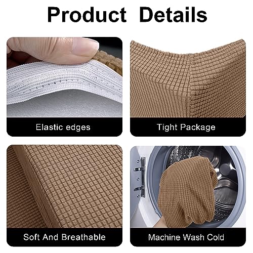 Tlswshsy RV Dinette Cushions Covers - Stretch Sofa Seat Slipcovers - Washable Loveseat Sofa Furniture Protector for Camper...