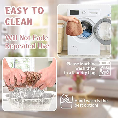 Legigo 5 Pack Thicker Bathroom Toilet Seat Cover Pads- Soft Warmer Toilet Seat Cushion Cover Stretchable Washable Fiber Cl...