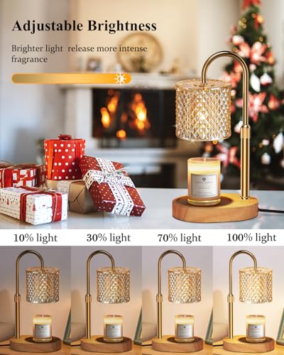 Candle Warmer Lamp with Timer Dimmer Adjustable Height for New Home Decor, Birthday Gifts for Women,Candle Warmer for Wome...