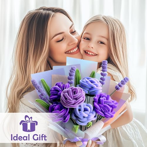 EARLY MINDS 500 Pcs Pipe Cleaners Craft Kit for Flower Making, Complete DIY Bouquet Set with Chenille Stems, Craft Wire, S...