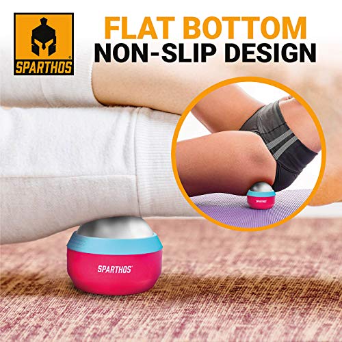 Sparthos Cold Massage Roller Ball - Fitness Cryosphere Massager - Cryo Cryocup Ice Massage Cups - for Muscle, Face, Body M...