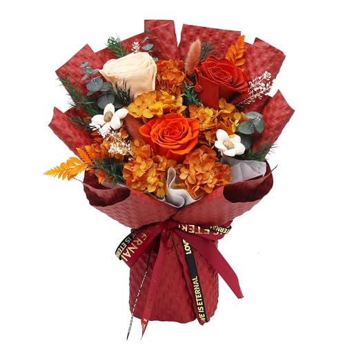 VTJMB Flowers for Delivery Prime, Preserved Flower Bouquet with Box, Birthday Dried Flowers Gift for Women, Mothers Day Gi...