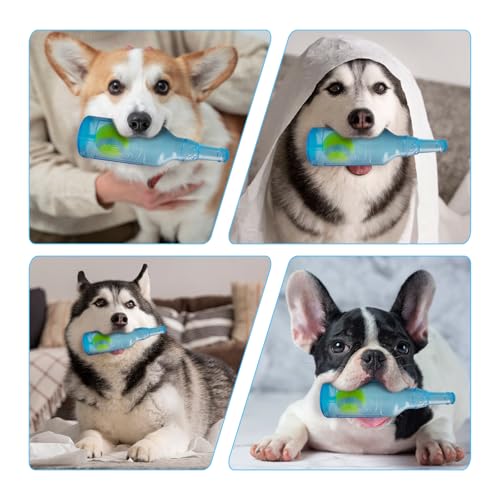 Qiuruoo Water Bottle Dog Toy,Dog Toys for Aggressive Chewers,Water Bottle with Tennis Ball,Suitable for Small and Medium P...