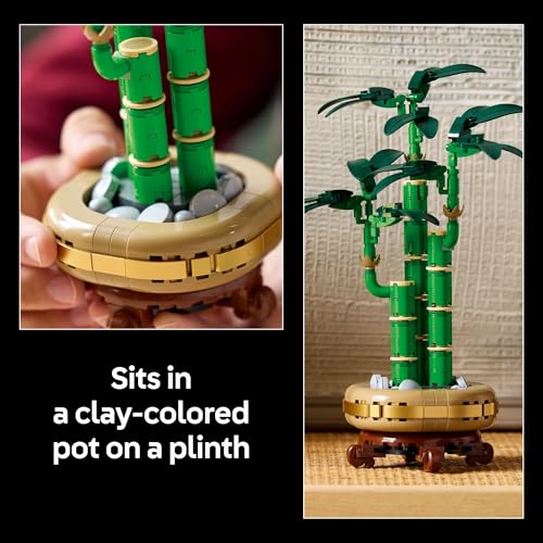 LEGO Botanicals Lucky Bamboo Building Set - Artificial Plant for Indoor Home Décor, Adults Ages 18+ - Gift for Birthdays f...