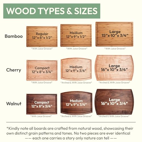 Personalized Cutting Board, Custom Wood Engraved Charcuterie Boards - Best Present for Wedding, Bridal Shower, Engagement,...