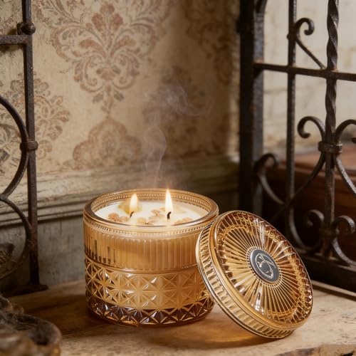 Chloefu LAN Sandalwood Candle, Patchouli Candles for Home Scented, Home Decoration, Gift for Women & Men, Candles for Bles...