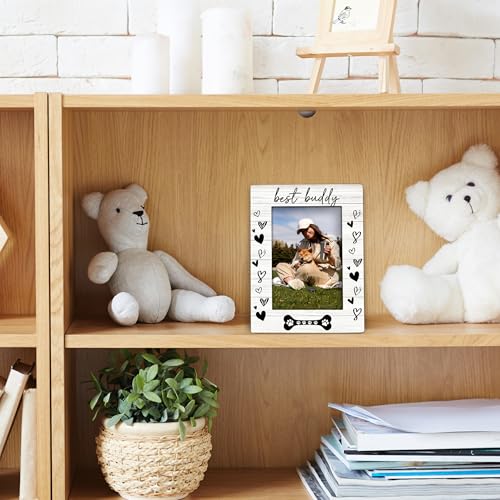 Foyoulame Dog Picture Frame 4x6, Dog Gifts Wooden Picture Frame, Dogs Photo Frames, DogFrame, Gifts for DogLovers, Best Bu...