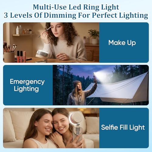 Portable Silent Mini Bladeless Electric Fan, 2026 New Mini Bladeless Fan Clip On,Small fan Clip on for Shirt & Waist,Adjus...