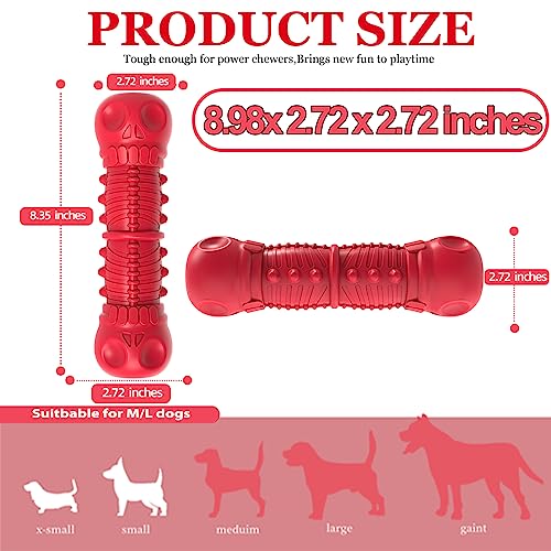 ZIKATON Dog Squeaky Toys for Aggressive Chewers, Durable Chew Toys for Large Medium Breed Dog, Dog Toys, Tough Durable Dog...
