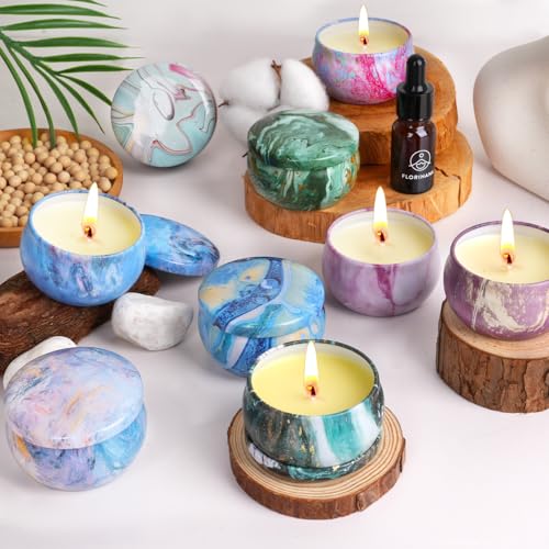 Scented Candles Gift Set, 9 Pack Candles for Home Scented Long Lasting Natural Soy Wax Aromatherapy Candle Set Birthday Gi...
