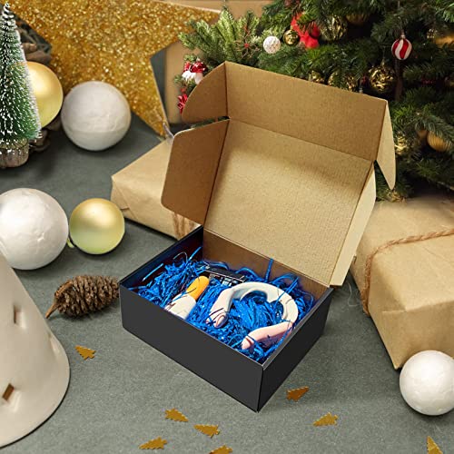 BoShahai 30 Pack 9x6x4 inches Black Shipping Boxes, Corrugated Mailer Boxes, Packaging Boxes for Products, Recyclable Card...